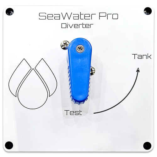 3-way sampler diverter water valve panel front