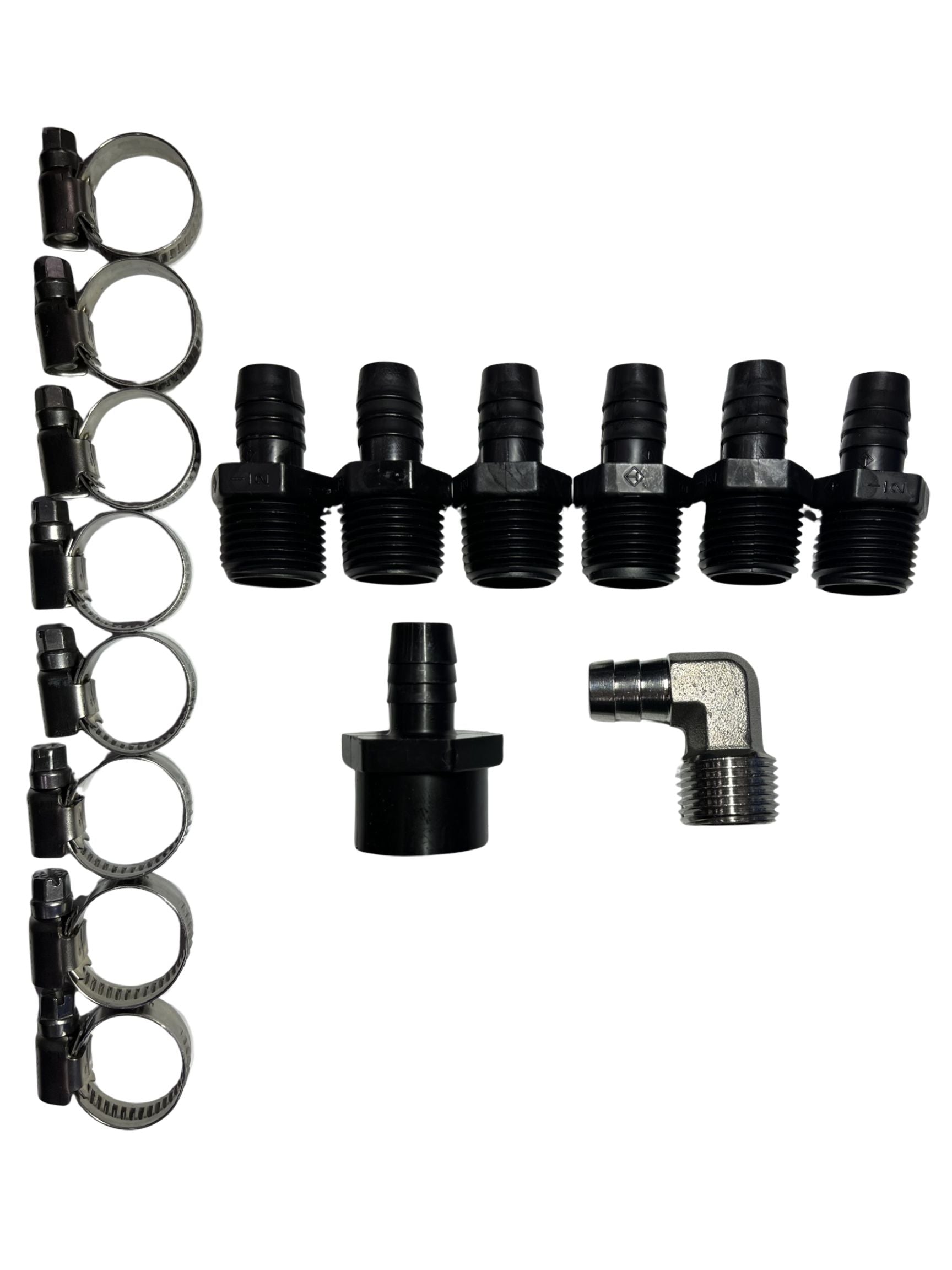 1/2 Inch Steel Reinforced Hose Fittings Kit
