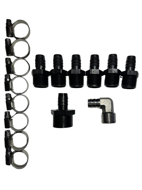 1/2 Inch Steel Reinforced Hose Fittings Kit