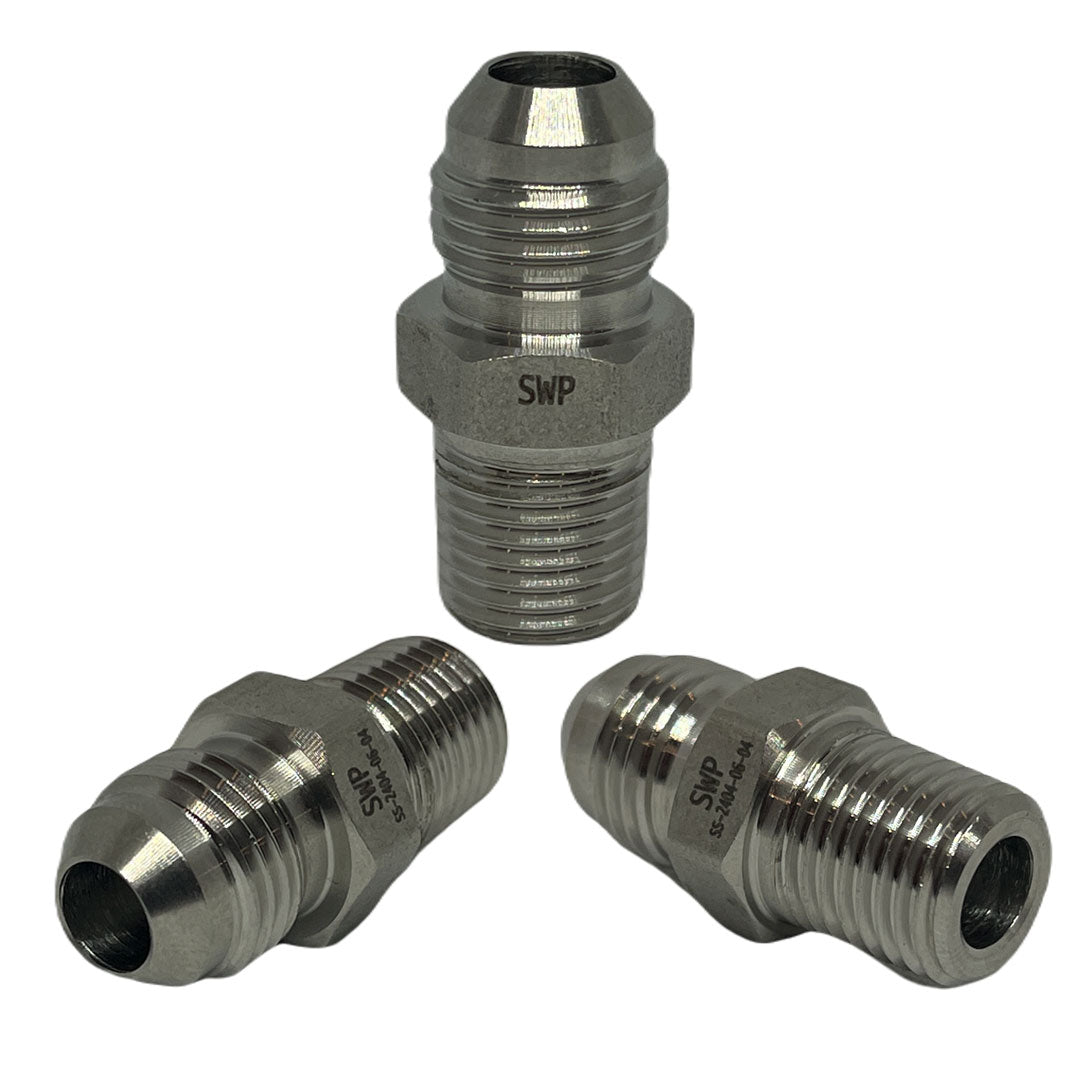 Seawater Pro Fitting: NPT 1/4 x 3/8 male High Pressure Hose Fitting