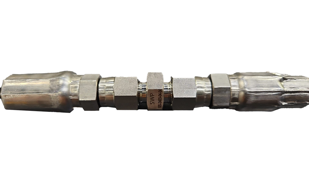 1/4 JIC Male to 1/4 JIC Male - Hose Extension Fitting