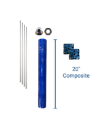 Membrane Housing Only (Composite 14", 20", 40") Endcap / Rods Included