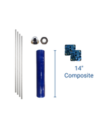 Membrane Housing Only (Composite 14", 20", 40") Endcap / Rods Included