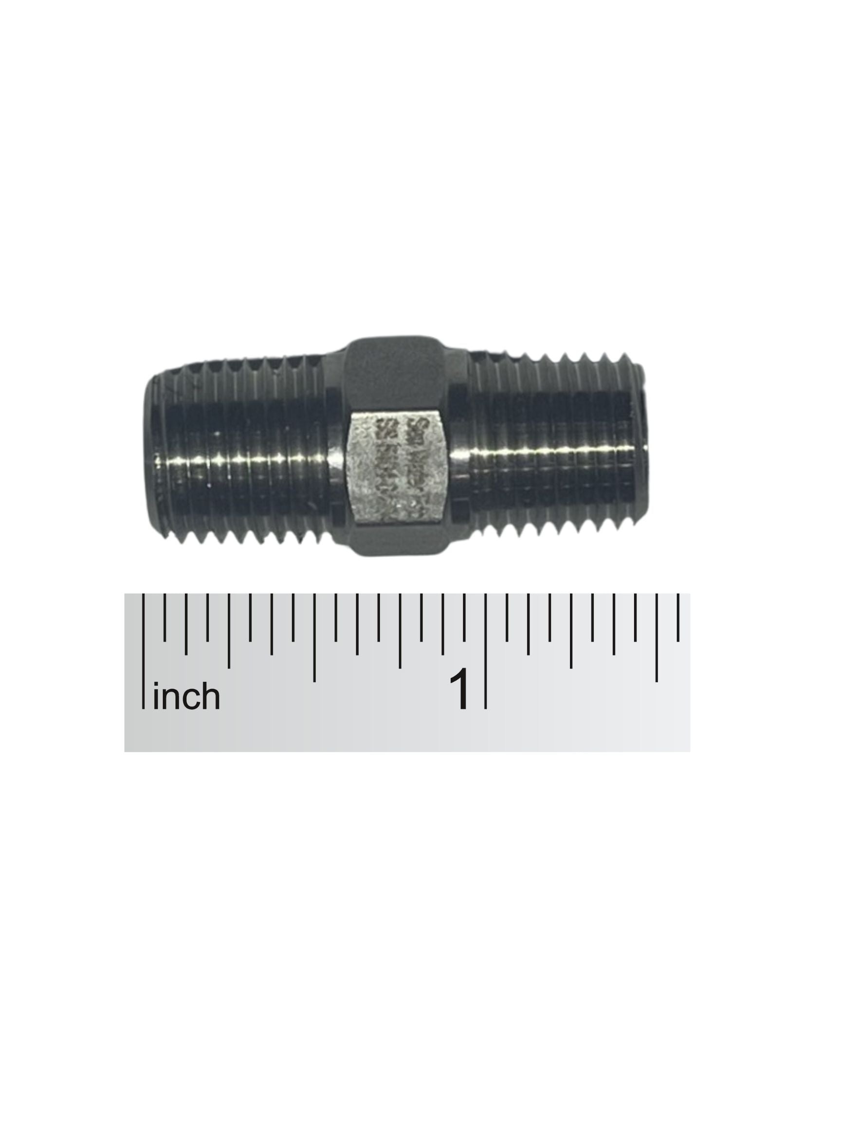 Fitting: 316 stainless 1/4 male to male (1)