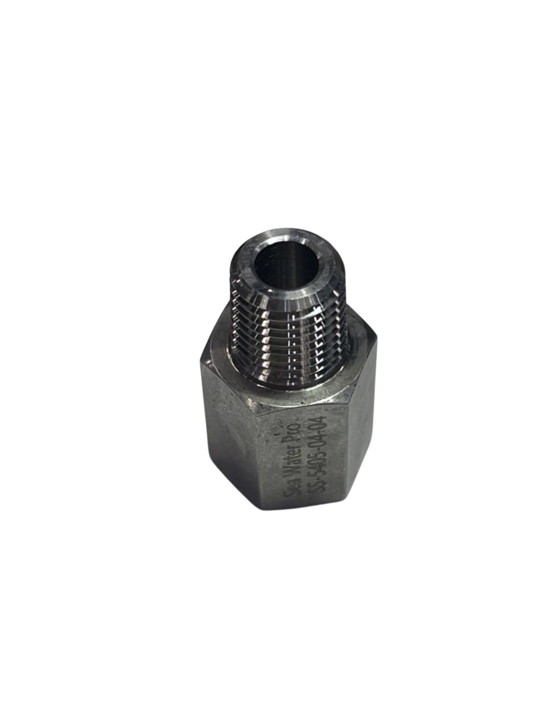 Fitting: 1/4" Street Adaptor, 316 SST 1/4" female to 1/4" male (1)