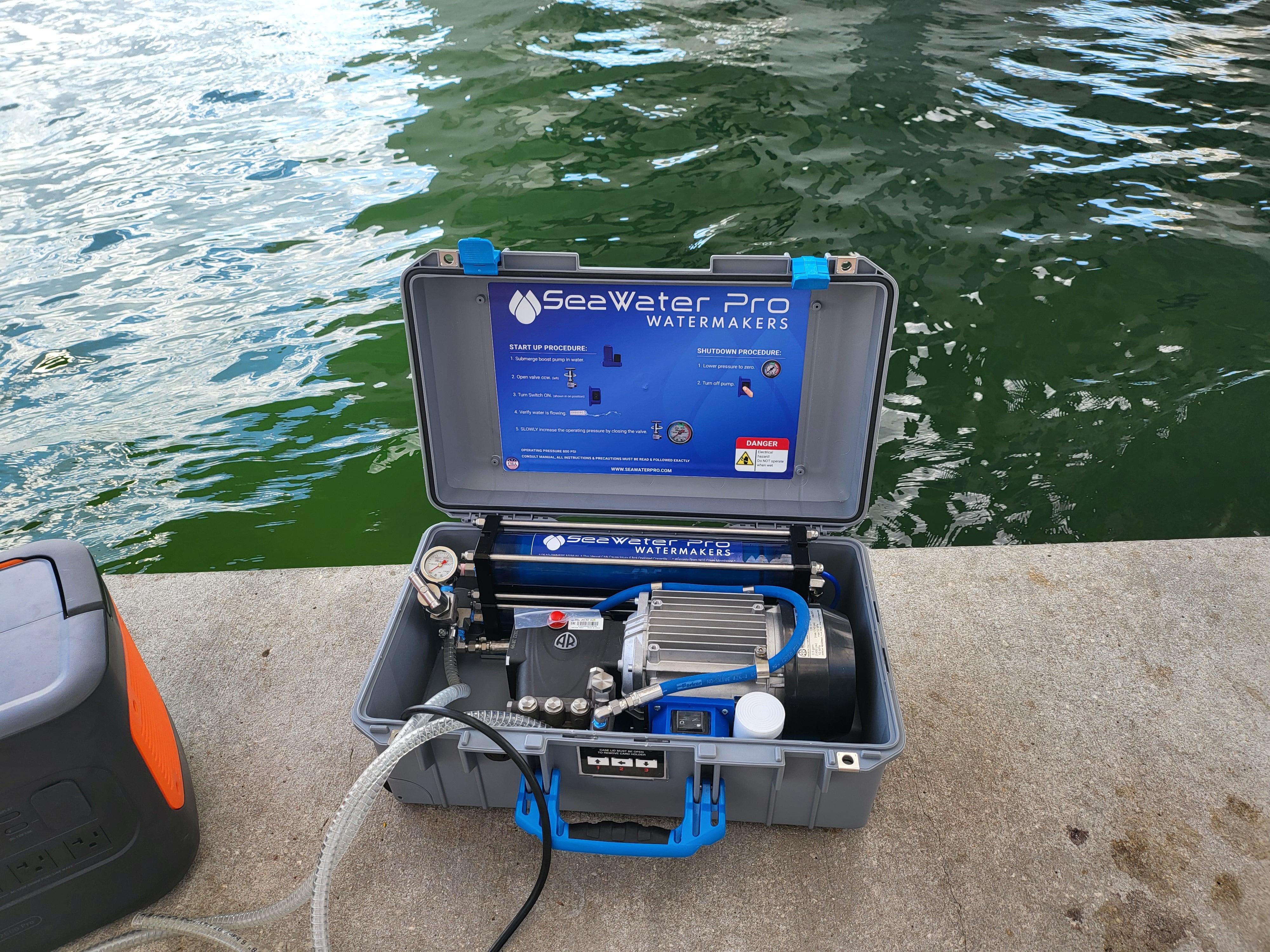 Mini Portable Watermaker Lithium Powered | SeaWater Pro