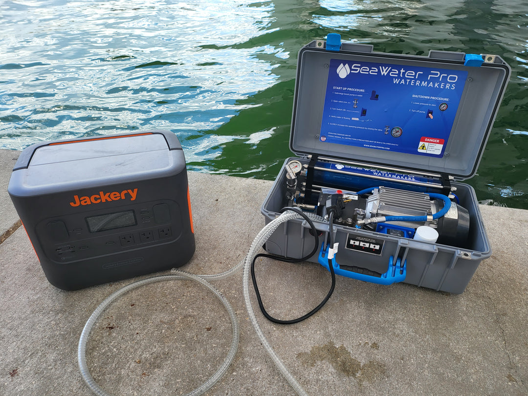 Mini Portable Watermaker Lithium Powered | SeaWater Pro