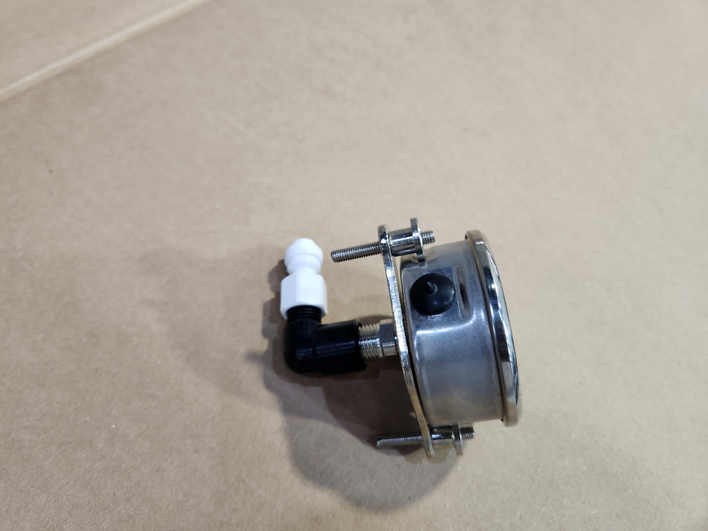 Fitting: 90° elbow plus 1/4" OD Tubing push to connect (1 set)